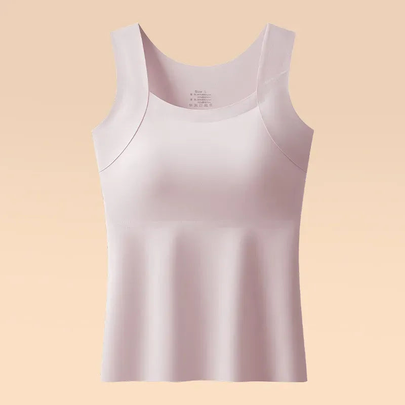 ✨ Női karcsúsított ujjatlan felső beépített melltartóval – egész napos kényelem, melltartó nélkül 👚 (🔥 Limitált ideig 50% kedvezmény)