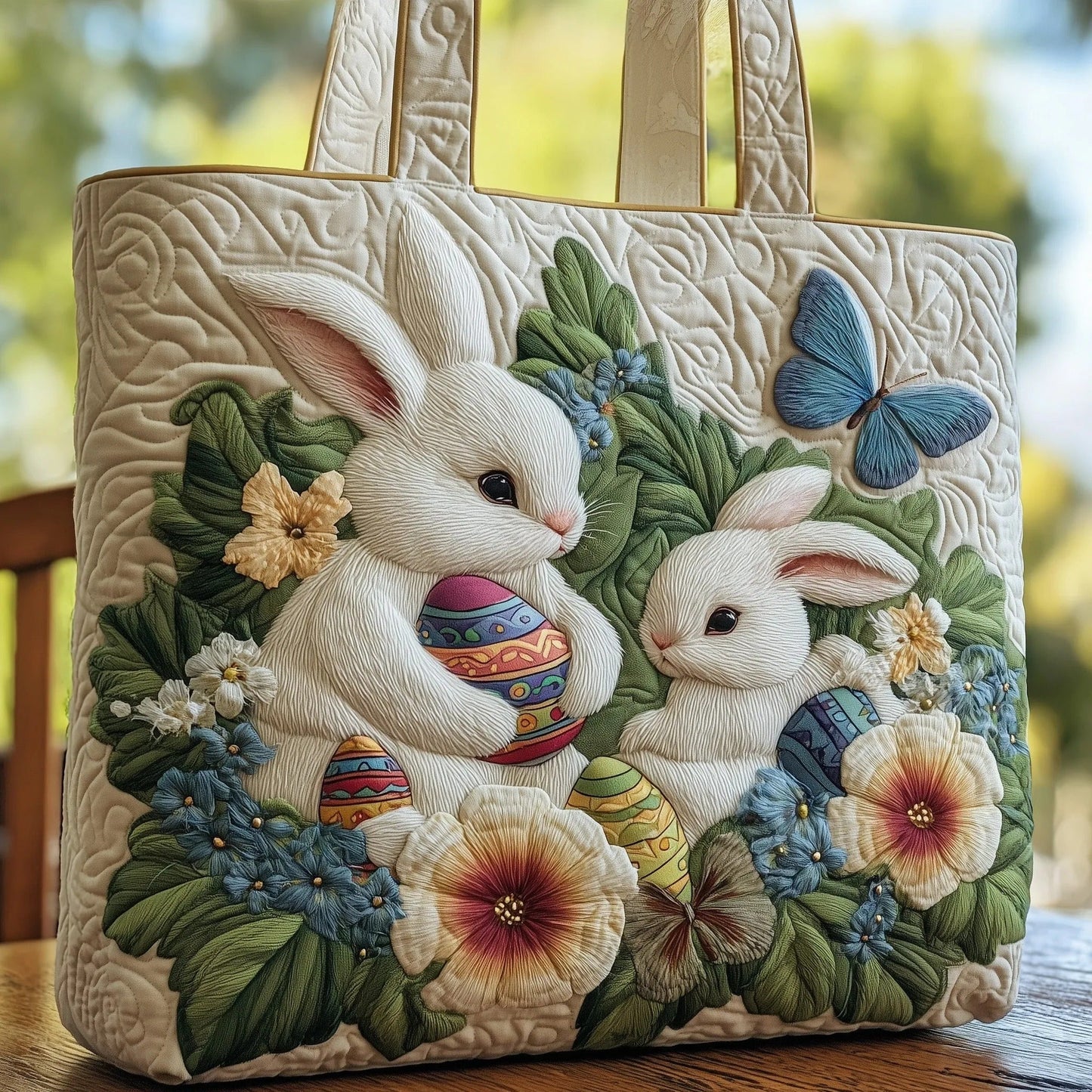 Húsvéti nyuszis steppelt táska 🐰🌸