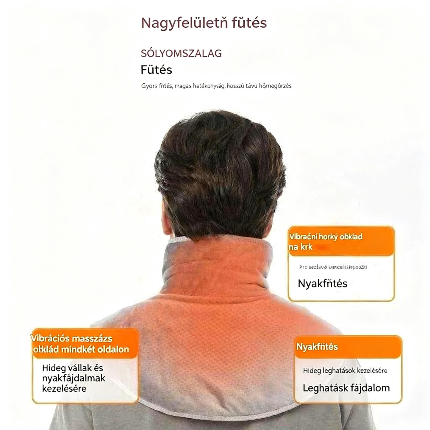 2025-ös masszázs fűtött párna a vállra és a nyakra – Hatékonyan enyhíti a nyak és váll fájdalmát 🔥 A második darab fél áron!