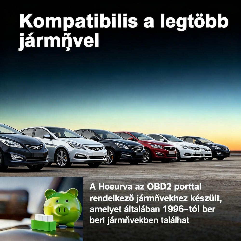 Hoeurva EcoOBD2™ – OBD2 üzemanyag-megtakarító chip | Csökkentse a fogyasztást akár 55%-kal 🚗🔥 | Plug & Play