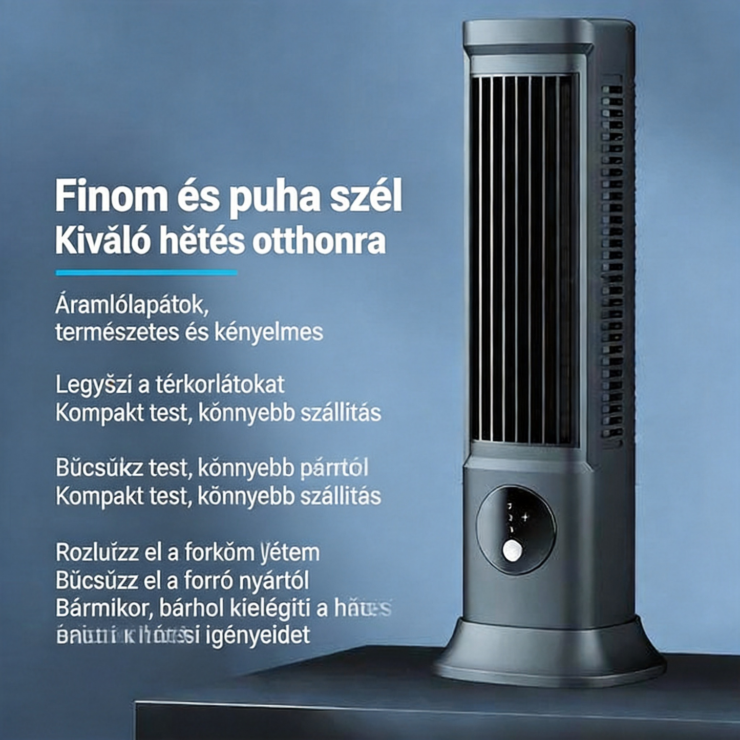 Praktikus hordozható klíma másodpercek alatt hűt—Azonnali enyhülés a hőségtől, kényelmesebb nyár 🎉Akciós 50% kedvezmény!