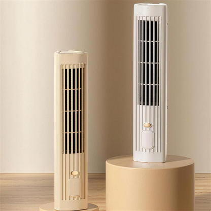 ❄️ 2 az 1-ben USB tölthető asztali & álló toronyventilátor – csendes mini ventilátor irodába, tanuláshoz, kempinghez és kültérre | hordozható, erős légáram, nyári sláger 🔥