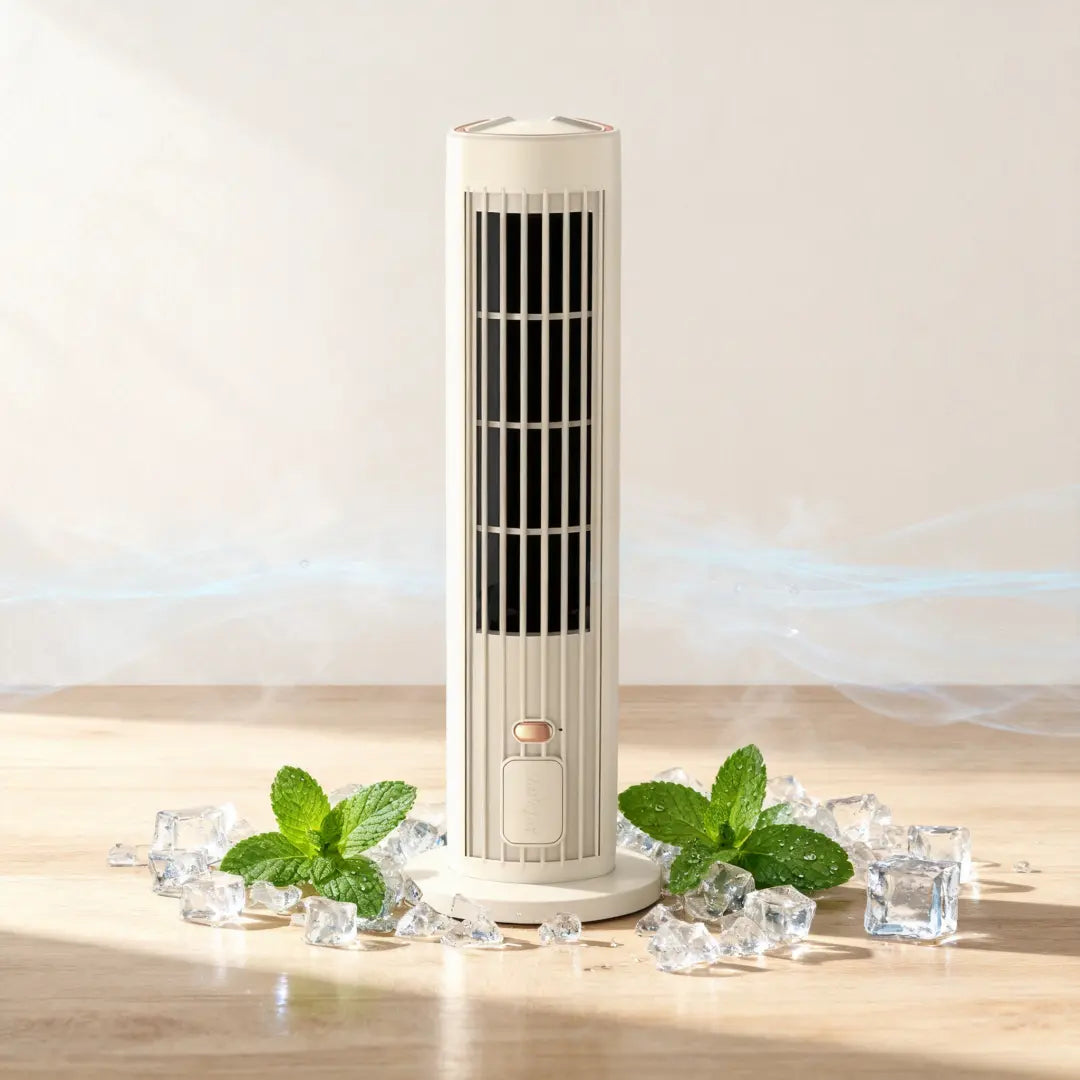 ❄️ 2 az 1-ben USB tölthető asztali & álló toronyventilátor – csendes mini ventilátor irodába, tanuláshoz, kempinghez és kültérre | hordozható, erős légáram, nyári sláger 🔥